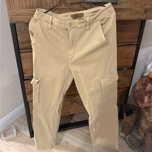 Judy Blue Light Tan Cargo Pants